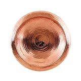 Achla Designs Hammered Copper Bowl,Rim Threaded