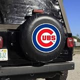 Chicago Cubs MLB Spare Tire Cover (Black)