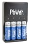 Delkin Devices DD/AA-QKCHGR-US AA/AAA International Quick Charger with Extended Power 2900mAh Rechargeable AA Batteries