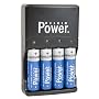 Delkin Devices DD/AA-QKCHGR-US AA/AAA International Quick Charger with Extended Power 2900mAh Rechargeable AA Batteries