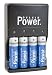 Delkin Devices DD/AA-QKCHGR-US AA/AAA International Quick Charger with Extended Power 2900mAh Rechargeable AA Batteries