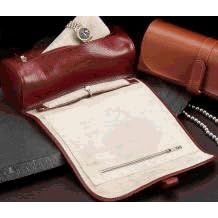 Designer Look BB531RED Red Leather Tarnish Proof Jewelry Roll