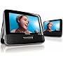 Philips PET7402/37 7-Inch Dual Screen Portable DVD Player with Car Mount, Black