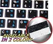 MAC ENGLISH-THAI KEYBOARD STICKERS ON BLACK BACKGROUND