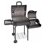 FAMILY SCOUT, Barbecue Smoker Set mit SideFireBox + Cover