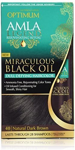 Optimum Care Amla Legend Miraculous Oil Dull Defying Hair Color, Natural Dark Brown by Optimum Care