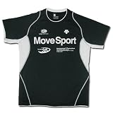 (デサント) DESCENTE Tシャツ MOVE SPORTS メンズ ブラック DAT-5013-BLK