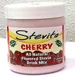 Stevita Co. Inc., CHERRY Flavored Stevia Powdered Drink Mix, 2.8oz jar
