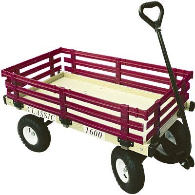 Wooden Wagon With Corner Lock - 300-Lb. Capacity, Model# 1600-410