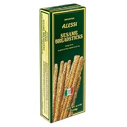 Alessi Sesame Breadsticks, 4.4-Ounce Boxes (Pack of 12)