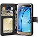J3 Case, Express Prime Case, Amp Prime Case, Tauri [Stand Feature] Wallet Leather Case Flip Cover Protective Case For Samsung Galaxy J3 / Express Prime / Amp Prime - Black