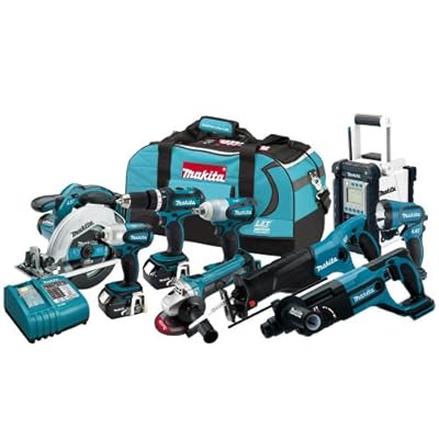 Makita LXT902 18-Volt LXT Lithium-Ion Cordless 9-Piece Combo Kit