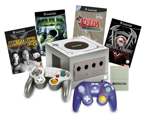 Childrens Toyshop  Video Games : GameCube Console & 4 Game Bundle with  Controller & 4MB Memory Card