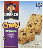 Quaker Oatmeal Raisin Chewy Granola Bars 90 Calories, 8 Bars per Pack (Pack of 6) Quaker Oatmeal Raisin Chewy Granola Bars 90 Calories, 8 Bars per Pack (Pack of 6)