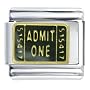 Admit One Ticket Italian Charm Admit One Ticket Italian Charm