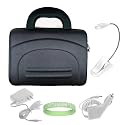 Black Nylon Amazon Kindle DX Hard Shell Carrying Case + White Rapid Kindle DX Car Charger + White Kindle DX Wall Charger + White Ebook Reader LED Light + Live*Laugh*Love Wrist Band!!! (Kindle DX Not Included)