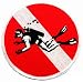 Skin Diver Patch Embroidered Iron On Scuba Diving Flag Emblem Souvenir