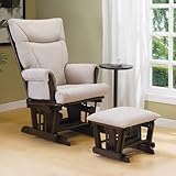 Reagan Locking Glider Rocker with Ottoman and Side Table