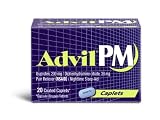 Advil PM Caplets, 20-Count Boxes (Pack of 3)