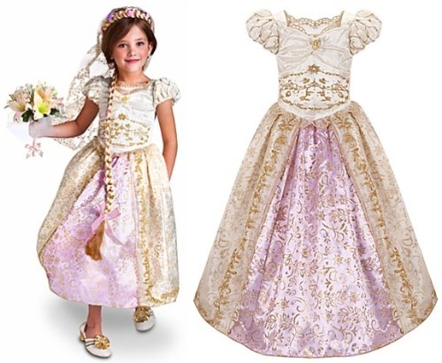 Disney Store Princess Rapunzel Wedding Gown Costume Dress for Girls: Size Small 5/6