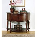 Coaster Storage Entry Way Console Table/Hall Table, Brown Finish