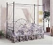 Sunburst Sandy Black Finish Day Bed w/Canopy By Acme Furniture