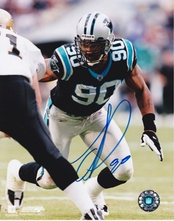 Julius Peppers Autographed/Hand Signed Carolina Panthers 8x10 Photo