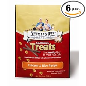 Newman's Own®Organics Training Treats, Chicken & Rice, 4-Ounce Packages (Pack of 6)