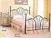 5 pc Satin black metal finish full or queen size bedroom set