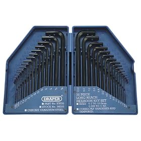 Draper 36000 Hex Key Set & Case 30 Pc �