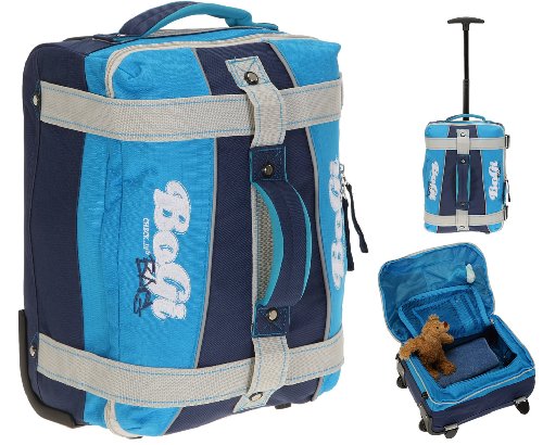 BO.GI CHECKIN Kindertrolley MINI Trolley Kinderkoffer BLAU