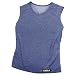 TAIGA Women's Lightweight Polartec Power Dry Sleeveless Shirt Tank, Denim, MADE IN CANADA