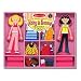 Melissa & Doug Magnetic Wooden Dress-Up Dolls Abby & Emma