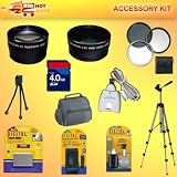18PC ULTIMATE BEST BUY ACCESSORY KIT W/ LENSES  4GB MEMORY  MUCH MORE FOR KODAK EASYSHARE P850 P712