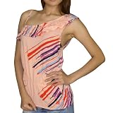 DC Ladies Fashion Comfortable Cotton Scallop Gallus Shirt / Top - Medium