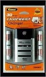 Konnoc 1/2 Hour Digital Camera Battery Charger with worldwide voltage Plus 4 AA Batteries