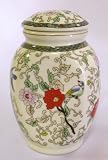 Ceramic Flower Large Tea Storage Jar