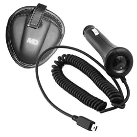 Motorola SYN0847 Auto Car Charger and Malcom Distributors MD BLT-04 Bluetooth Headset Carrying Case for Motorola H500 H700 H350 H300 H3 Bluetooth Headset