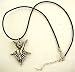 Evil Baphomet Goat's Head Pendant & Cord Necklace