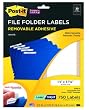 750Ct 2/3X3-7/16 File Folder White Removeable Laser/Inkjet