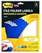Post-it® Super Sticky Removable File Folder Labels, 0.6 x 3.4 Inches , White, 750 labels (2100-H)