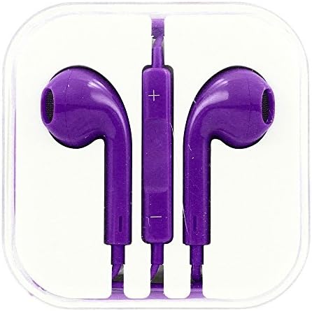 vNetech Premium Headphone w/ Remote Control &amp; Mic for iPhone 4, 4s, 5, 5s, 6, iPads, iPods Compatible (Purple)