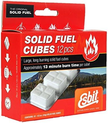 Esbit 1300 Degree Smokeless Solid Fuel Cubes for Backpacking, Camping and Hobby -