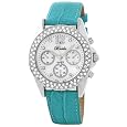 Breda Women`s 5113_BLUE "Victoria" Mother-Of-Pearl Dial Leather Watch