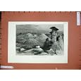 FINE ART 1884 BAD LANDS LITTLE MISSOURI MOUNTAINS PRINT