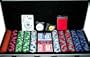 500pc 14g Premium Nexgen Style Poker Chip Set w/ FREE Accessories