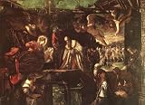 6 x 4 Greeting Card Tintoretto Adoration of the Magi