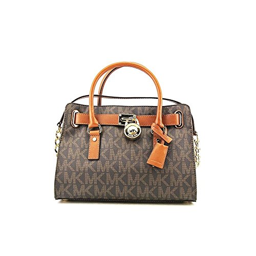 Michael Kors Signature Print Hamilton E/W Satchel Handbag