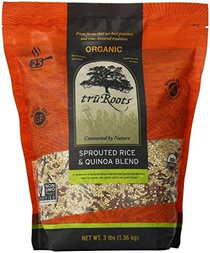 2 PACK OF TruRoots Organic Sprouted Rice and Quinoa Blend, 3 Lb.