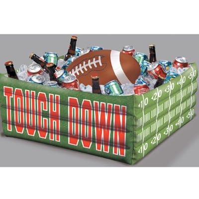 Football Fan Birthday Party Inflatable Plastic Cooler , 14" x 29"
